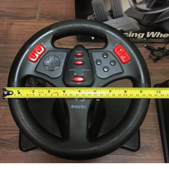 InterAct PlayStation PS1 V3 Racing Wheel + Pedals 741948011184 - Picture 7 of 12